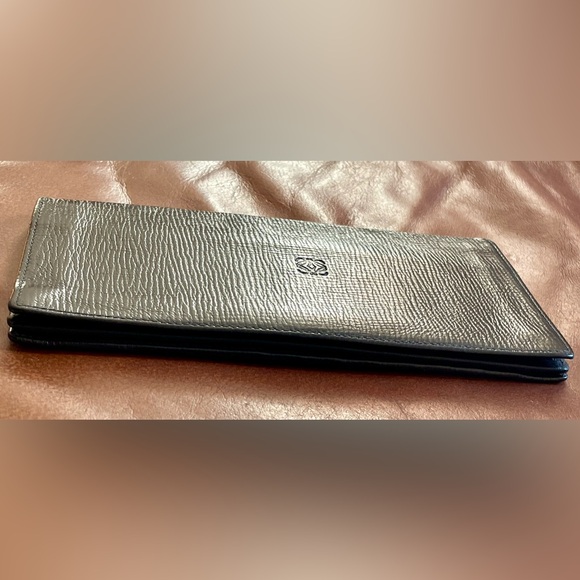 100% Authentic, Vintage, LOEWE, Nappa Leather, Long Bifold Wallet, Preloved 😻🖤 - Picture 16 of 16